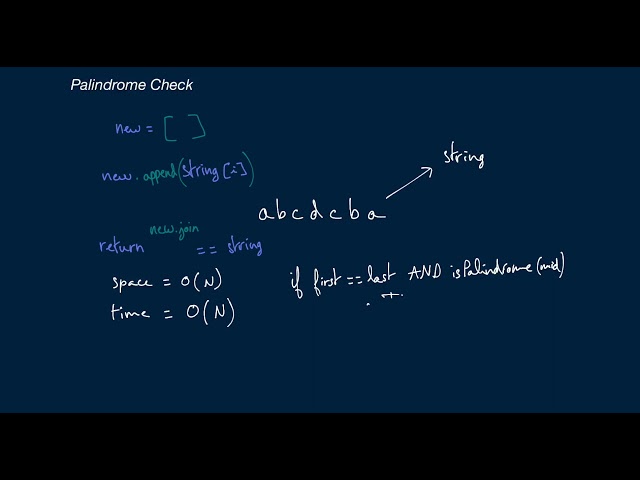Part 13   Palindrome Check