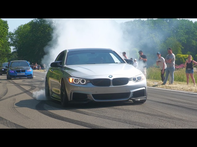 BMW M Cars Leaving Europe's BIGGEST BMW Meeting! BURNOUTS, Accelerations, Powerslides & More!