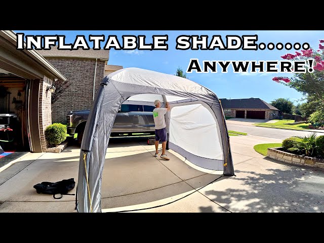 Instant shade shelter under 20lbs!  No more heavy pop up shade canopies