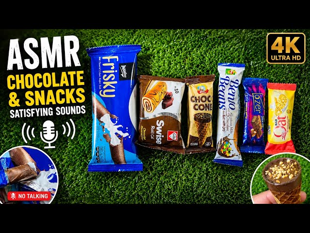 4K ASMR Chocolate and Snack Eating Sounds | Super  satisfying sleep 🛌 sounds #asmr #1million 