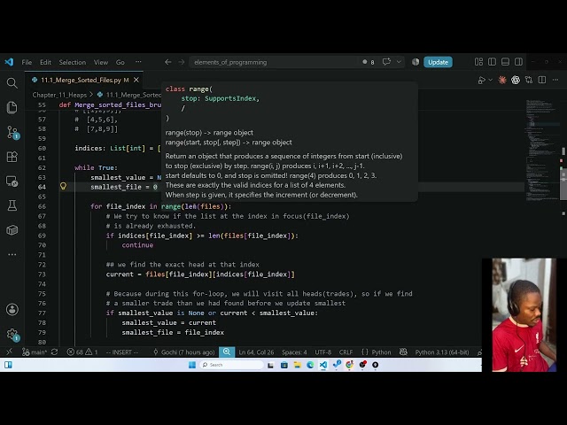 Merge Sorted Files Brute Force Explained | EPI 11.1 Python | Day 80 Part 2