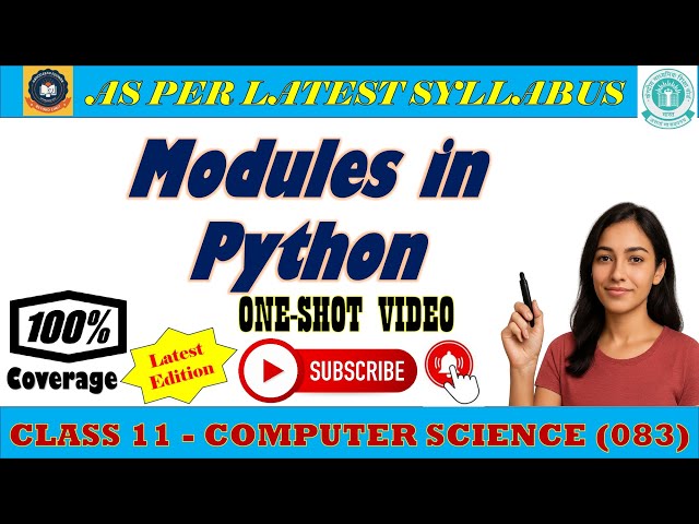 🔥 Python Modules Explained! || Random, Statistics & Math || Class 11 CS Data Handling || CBSE Guide