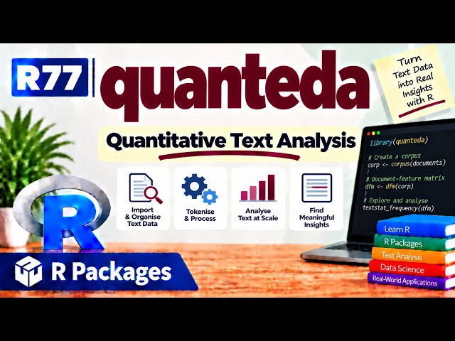 R77 | quanteda — Quantitative Text Analysis | R Packages | Uplatz