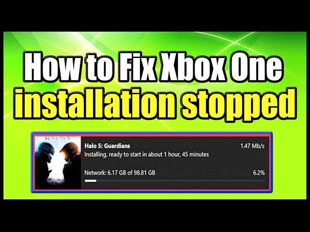 How to Fix Xbox One installation stopped for Digital or Disc Installs (Easy Method)