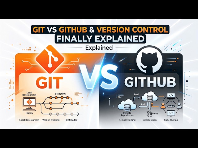 Git vs GitHub (Finally Explained in 6 Minutes) | Version Control Basics