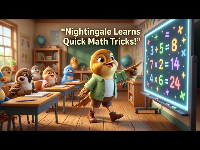Nightingale Learns Quick Math Tricks | Smart Math Adventure, Educational Fun & Nursery Rhyme Kids