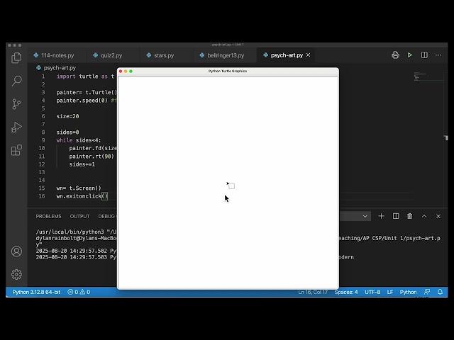 Create Hypnotic Square Art with Nested While Loops in Python! (Turtle Module)