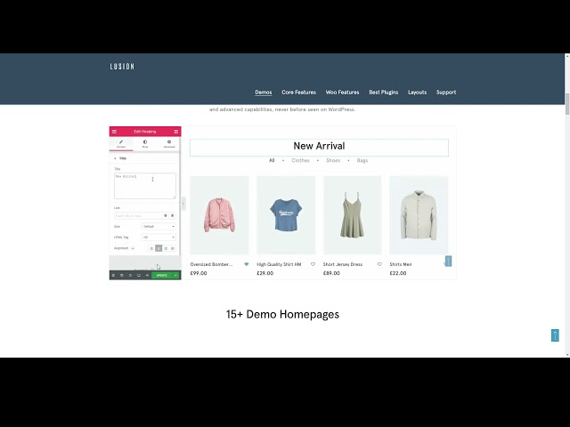 Lusion - Multipurpose eCommerce WordPress Theme bootstrap 4 baby shop Website Builder