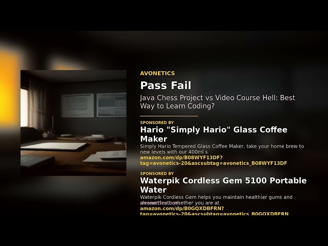 Java Chess Project vs Video Course Hell: Best Way to Learn Coding? | Pass Fail