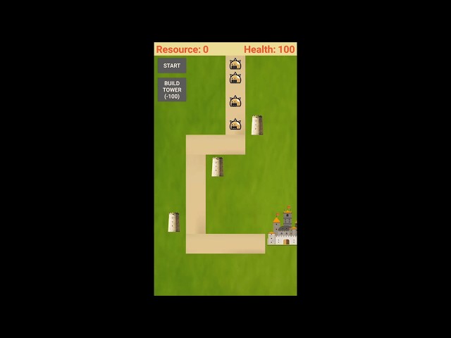 Tower Defense (TD) App - Android Studio JAVA - FULL CODE [Download Link in Description]