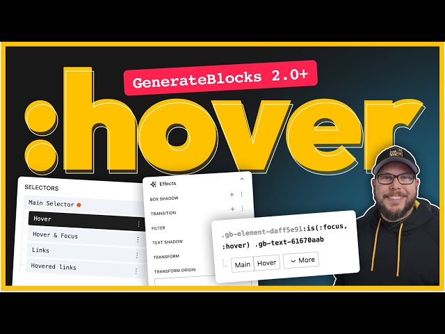Mastering Hover Effects in GenerateBlocks