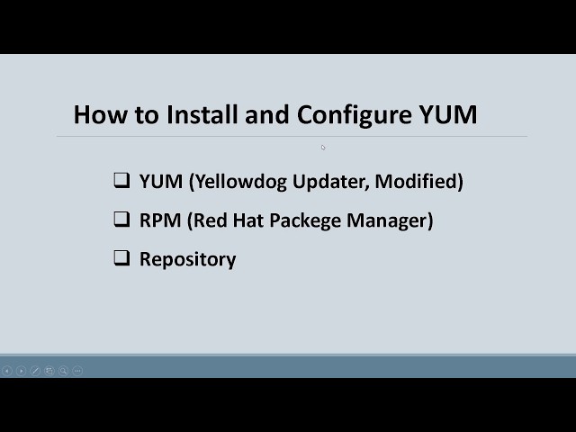 RHEL YUM Configuration & Package Installation | Red Hat Enterprise Linux Tutorial