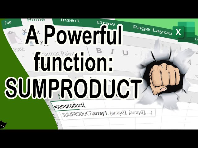SUMPRODUCT is a versatile function with many uses and flexibility.