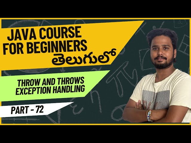 Core Java Course - Java Throw vs Throws Whats the REAL Difference - Part 72 | Java Programming
