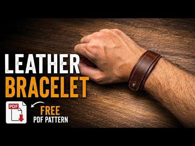 Handmade Leather Bracelet | Deri Bileklik | Free PDF pattern