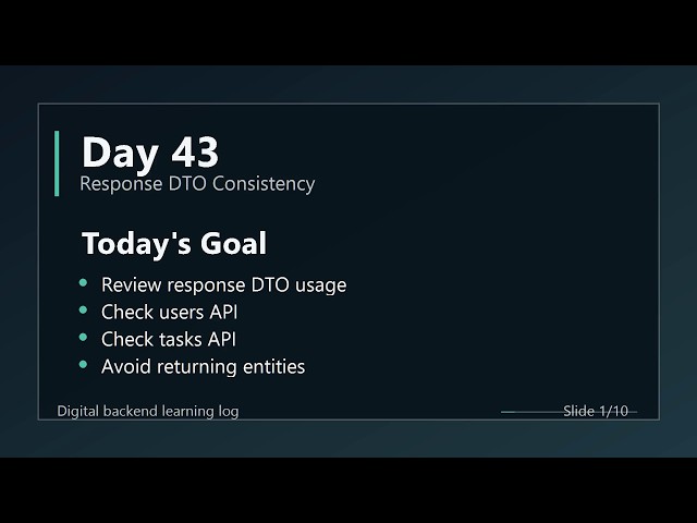 Day 43 - Review Response DTO Consistency | ASP.NET Core Clean Architecture