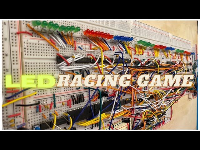 DIY Electronic Breadboard Project: LED Racing Game