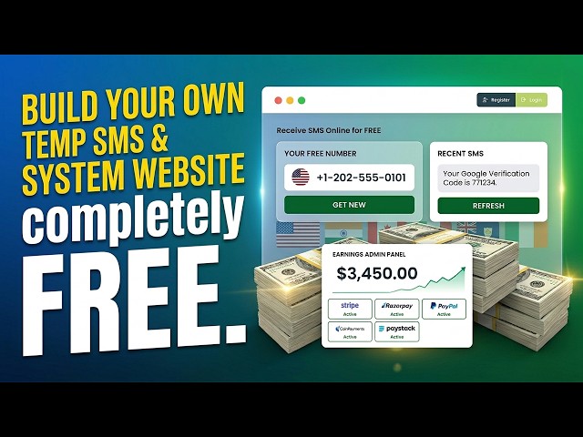 Free SMS Verification Website Source Code | Build Temporary Number SaaS 2026