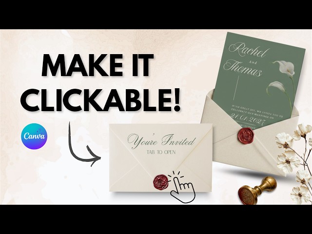 How to Create a Clickable Digital Wedding Invitation in Canva