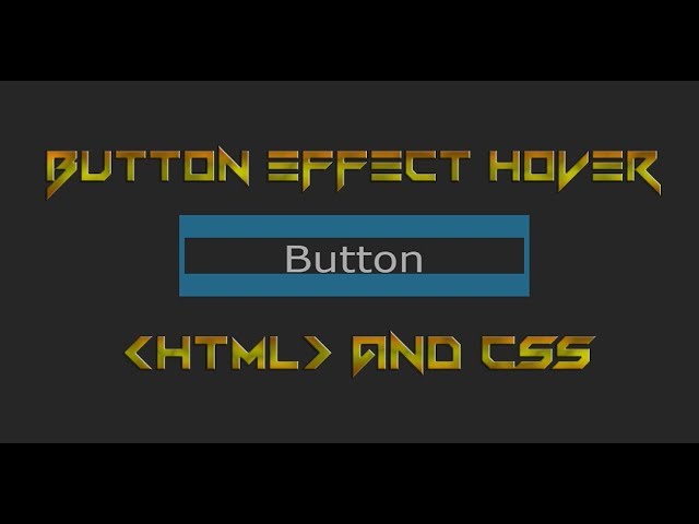 Button Effect using by html and Css