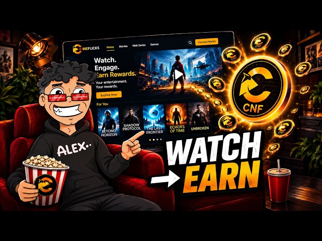 🎬 Watch Movies & Earn Crypto with Cineflicks - Web3 Platform that rewards viewers!