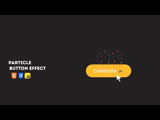 How to Make a Colourful Celebration Particle Animation Using HTML, CSS & JavaScript