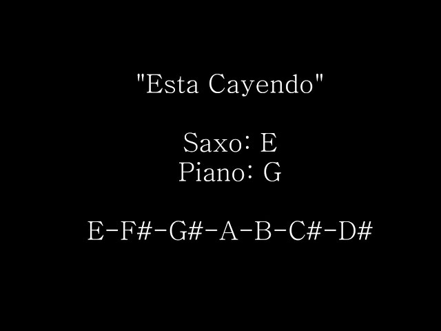 Esta Cayendo - Jose L. Reyes - Tutorial Sax Ivan De Leon #25