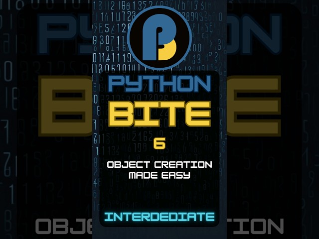 Python Intermediate Bite 6: Object Creation Made Easy