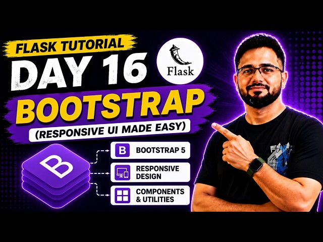 Flask Tutorial #16 - Bootstrap | Add Bootstrap with CDN & Local Files