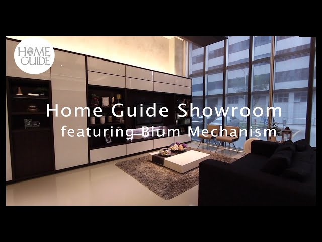Home Guide Showroom featuring Blum Mechanism
