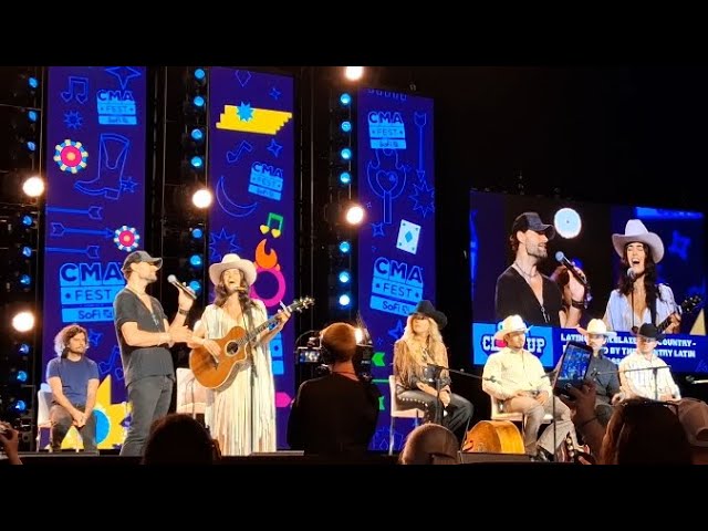 Moriah and Joel Smallbone, "Whiskey Is His Wife" at CMA Fest Close Up Stage 6-7-25