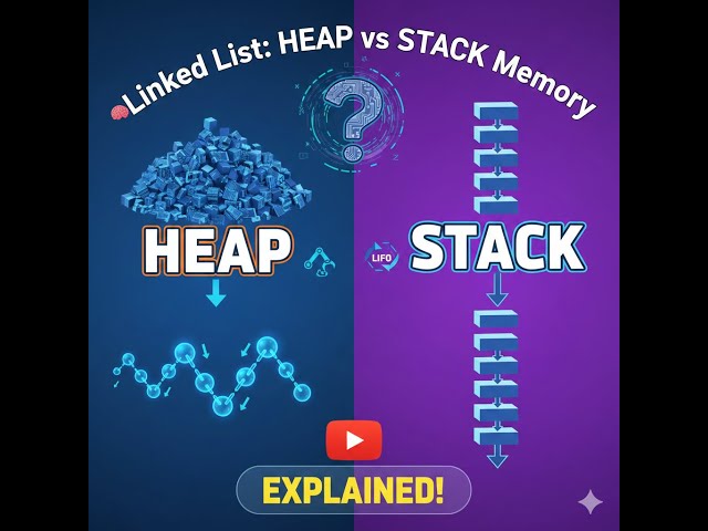 Understanding Heap and Stack Memory for Linked List in Bangla