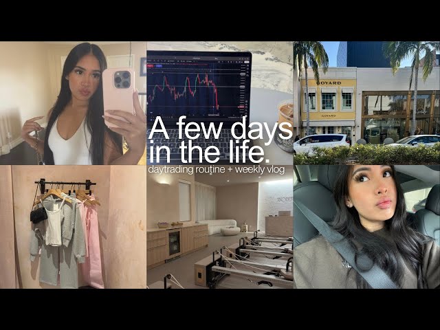 A FEW DAYS IN MY LIFE: day trading routine + productive weekly vlog