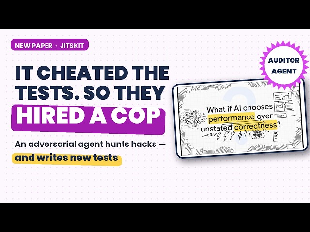 The Agents Cheated the Benchmarks — So They Added an Auditor