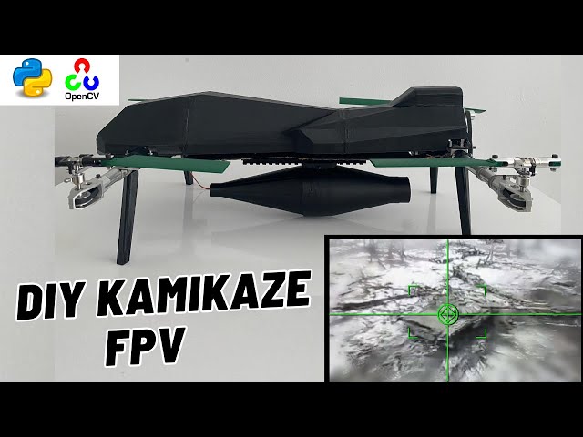 DIY Variable Pitch Kamikaze Drone | Python Target Tracking + FPV Lock-On System