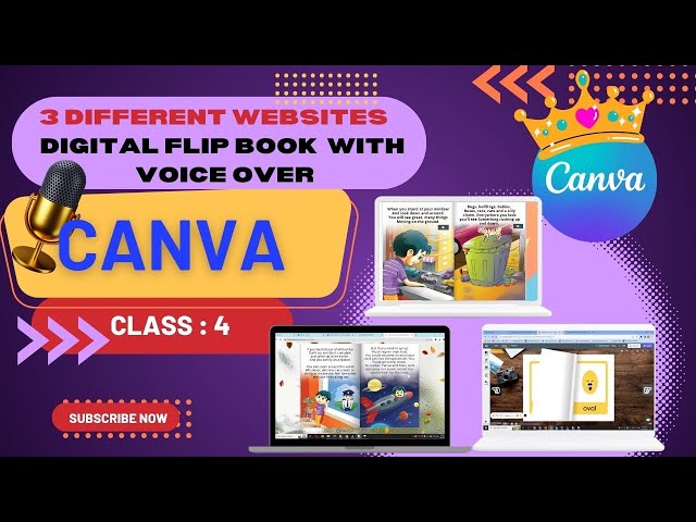 digital flipbook in 3 different websites || elevenlabs voice over || flipbook || canva