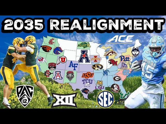 This is College Football Conference Realignment in 2035 - Update