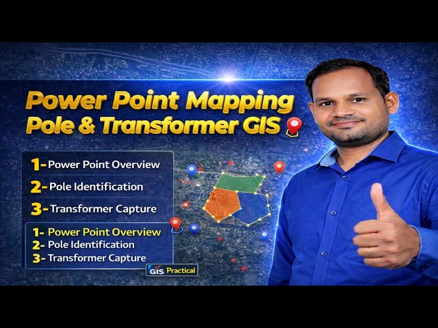 Pole & Transformer Mapping in ArcGIS Pro | Electrical GIS Practical I Power Point Digitization सीखें