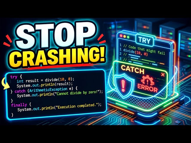 Try-Catch Block in Java 🔥 | Exception Handling Explained with Real Example