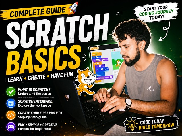 🔥 Learn Scratch from ZERO! | Scratch Basics for Beginners