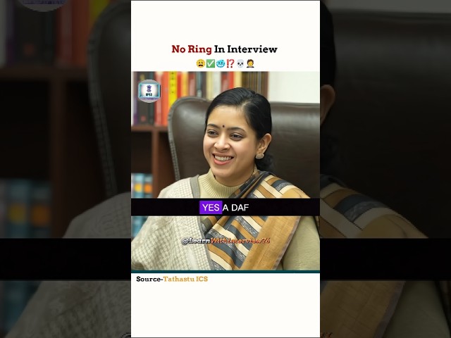 No Ring In Interview 😩✅ | Ias Interview