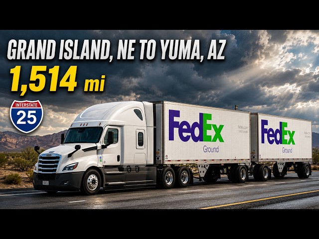 Grand Island to Yuma via I-25 | 1,514 mi Realistic Driving ATS