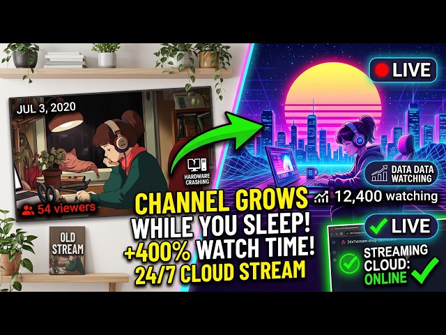 How to Get 400% More Watch Time with 24/7 YouTube Live Streams 🚀