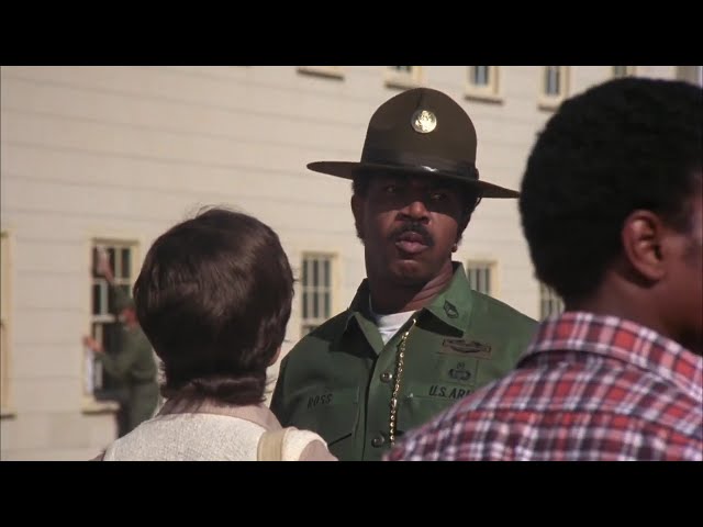 Private Benjaman 1980 judy reports for Basic Training scene