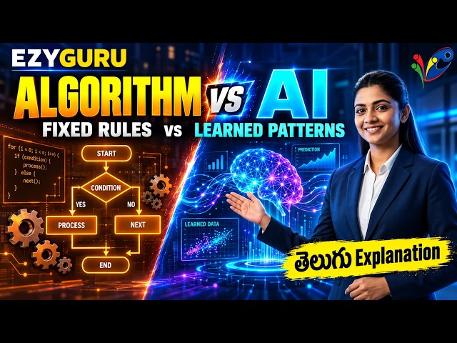 ALGORITHM VERSES AI* APPLICATION MODULE*AI SERIES *తెలుగు/ENGLISH