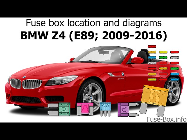 Fuse box location and diagrams: BMW Z4 (E89; 2009-2016)