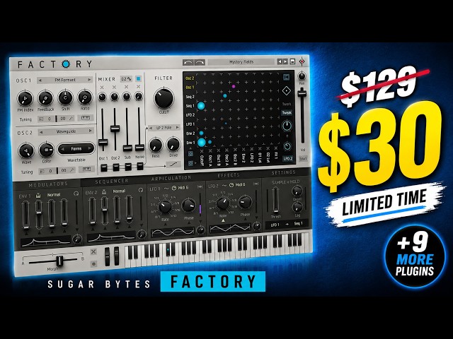 Sugar Bytes FACTORY – A Great Synth in a $30 Bundle