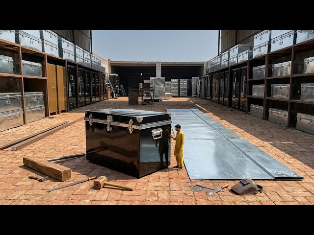 Folding Flat Steel Into a Heavy-Duty Cargo Trunk | Start To Finish by @BehindTheProduct3717