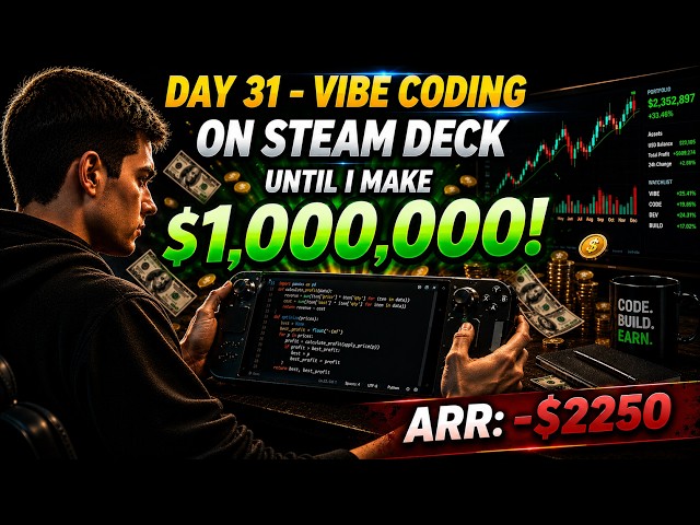 Day 31 - Vibe Coding On Steam Deck Until $1,000,000 | ARR: -$2250 | Testing New Claude OPUS 4.8