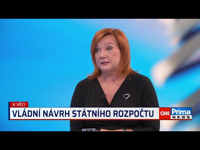 Schillerová: Ministr financí není od toho, aby někomu dělal radost. K vyšším daním ale nemíříme